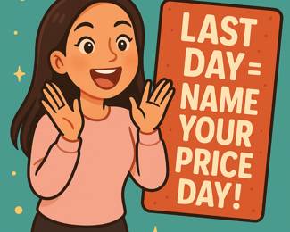 That’s right!! You tell us what you would like to pay! :)