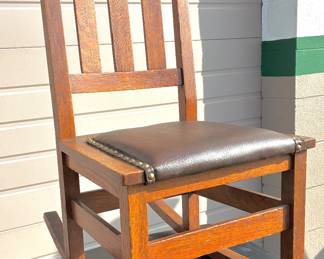 ID’d, Stickley circa 1910’s Small Rocking Chair 