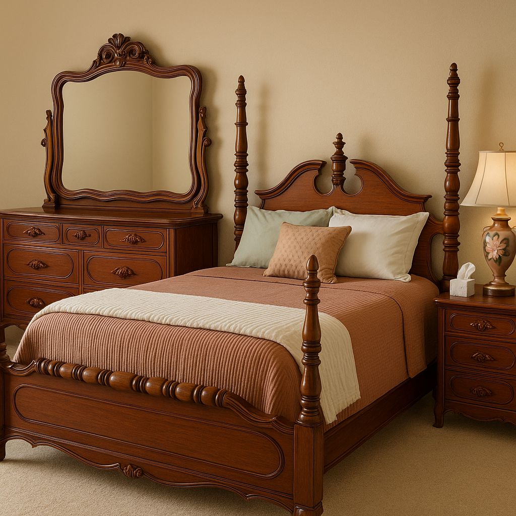 Lillian Russell Black Walnut Bedroom Set