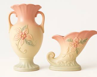 Hull Pottery Magnolia Vase Set