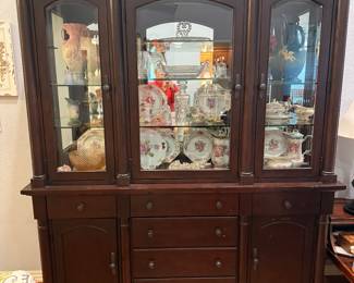 Kincaid Solid Wood Lighted China Cabinet