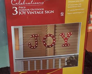 Christmas "JOY" lightup