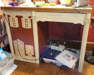 "School House" Desk & Cano printer