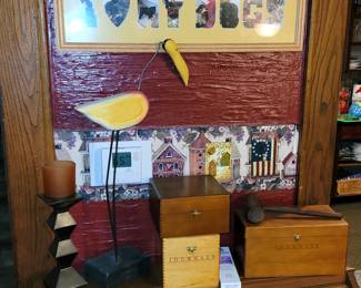 Wood hinged Journal boxes