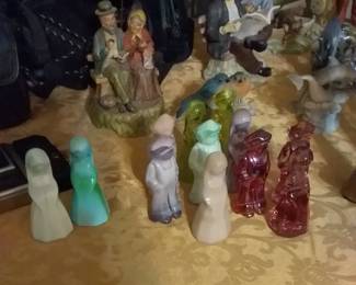 Vintage Josh and Jenny glass figurines