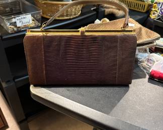 Vintage lizard purse
