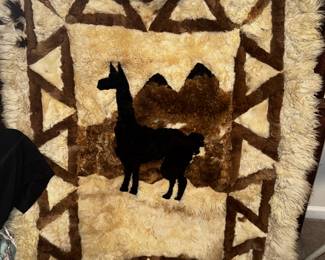 Vintage alpaca rug