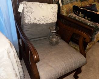 Caneback occasional chair