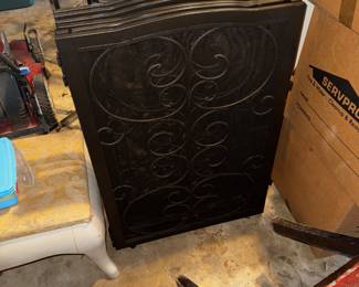 Six panel heavy metal rolling pet gate