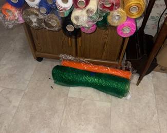 Rolls of deco mesh