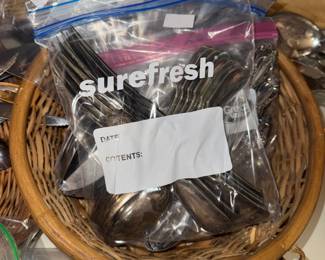 Misc bags of flatware