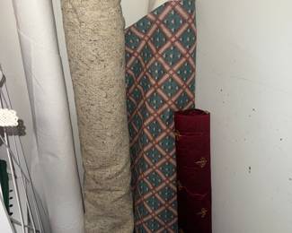 Rolls of decorator fabric
