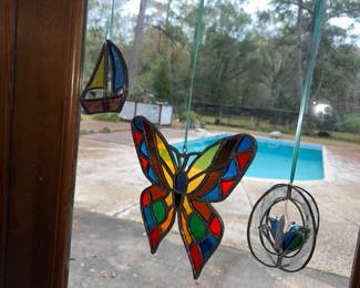 More stained glass sun catchers
