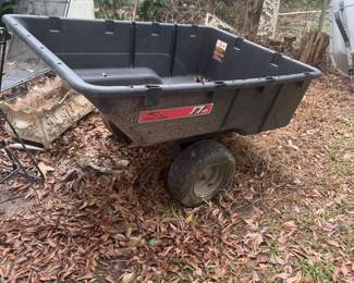 Pull behind garden cart