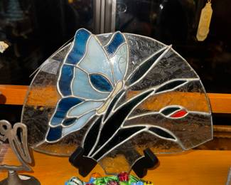 Butterfly stained glass
