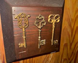 Jail house keys replica wall hanging