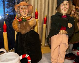 Vintage caroler dolls