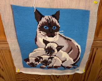 Siamese needlepoint