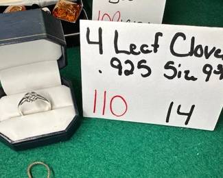 4 Leaf Clover Ring .925