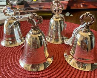 Kirk Steiff Silver Musical Bells