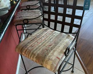 Wrought Iron Barstools