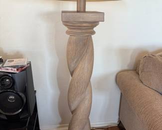 Carved wood Floor Lamp (2)