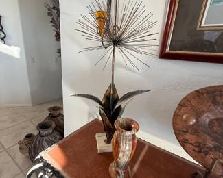 Mid Century metal sculpture 