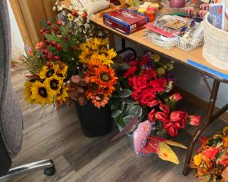 Flowers and outdoor decore