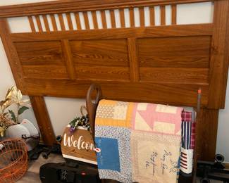 Quits and queen bed frame