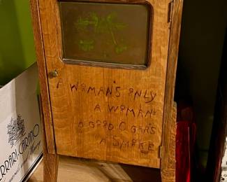 $300 - Vintage Art deco smoking cabinet hand crafted 