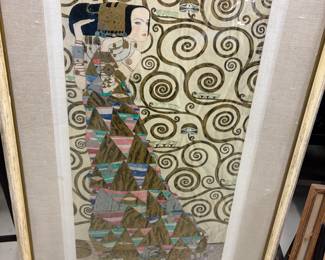 "Expectation" by Gustav Klimt, framed