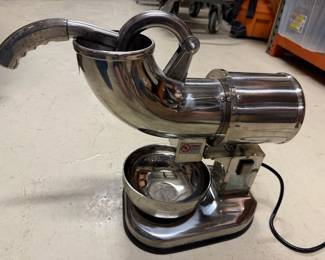 $100 - Commercial electric ice shaver or crusher made of stainless steel. 