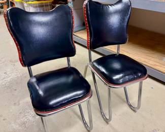 $150 - pair retro 1950s dining chairs