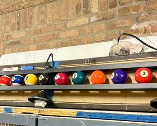 $350 - Billiards Light Fixture of pool game balls. 