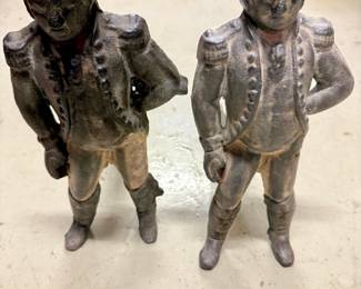 Antique George Washington figural cast-iron andirons. Price $225