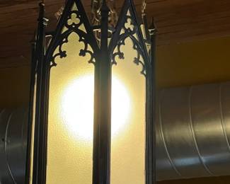 $600 - 1 Light fixture - French Gothic pendant light. 