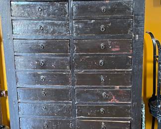 $1000 - Antique Asian Apothecary chest of drawers.