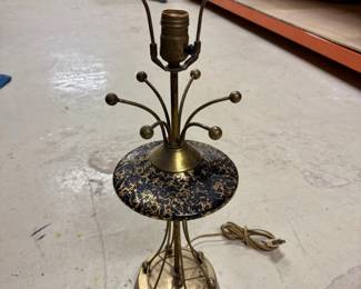 Light fixture - MCM atomic flyer saucer table lamp. Price $55