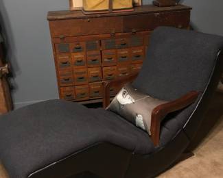 $500 - MCM Chaise lounge chair - mohair 