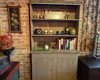 Farmhouse-style painted hutch. Price $575