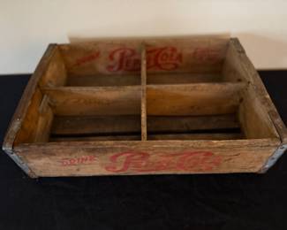 Wood Pepsi Bottle Crate