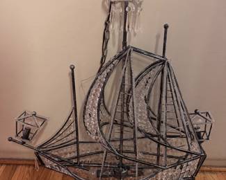 Spanish Gallion Crystal Chandelier. 