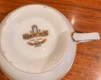 Noritake, Harmony House and M & Z Gold Rim Porcelain Tea Cups & Saucers. Photo 3 of 4. 