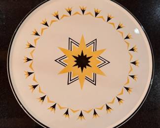 Vintage German Cake Stand. Measures 13" D x 2.5" H. Photo 2 of 3. 