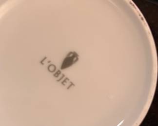 L'Objet Lidded Jar. Measures 4" D x 4.5" H. Photo 2 of 2. 