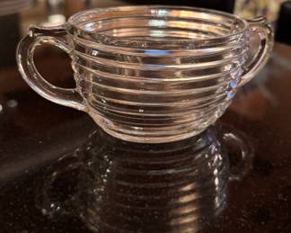 Anchor Hocking Manhattan Pattern Art Deco Sugar Bowl. Photo 1 of 2. 