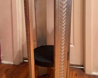 Art Deco Pedestal with Silver Gilt Waterfall Edge "Legs." Measurements to Come! Photo 1 of 3. 