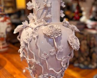 Antique Blanc de Chine Porcelain Vase. Measures 18" H & 12" W at Widest. Photo 3 of 5. 