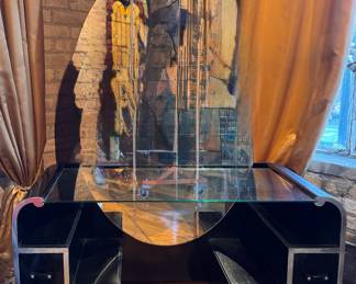 Art Deco Vanity with Waterfall Edges. Photo 1 of 3. 