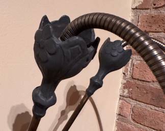 Pair of Art Nouveau Lily Wall Mount Sconces with Female Form Base. Photo 6 of 6. 